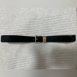 Banana Republic calf hair leather belt gold buckle